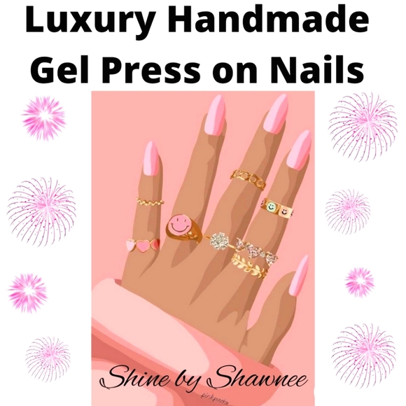 Durable Handmade Luxury Gel Press-on Nails - Picture 3 of 3